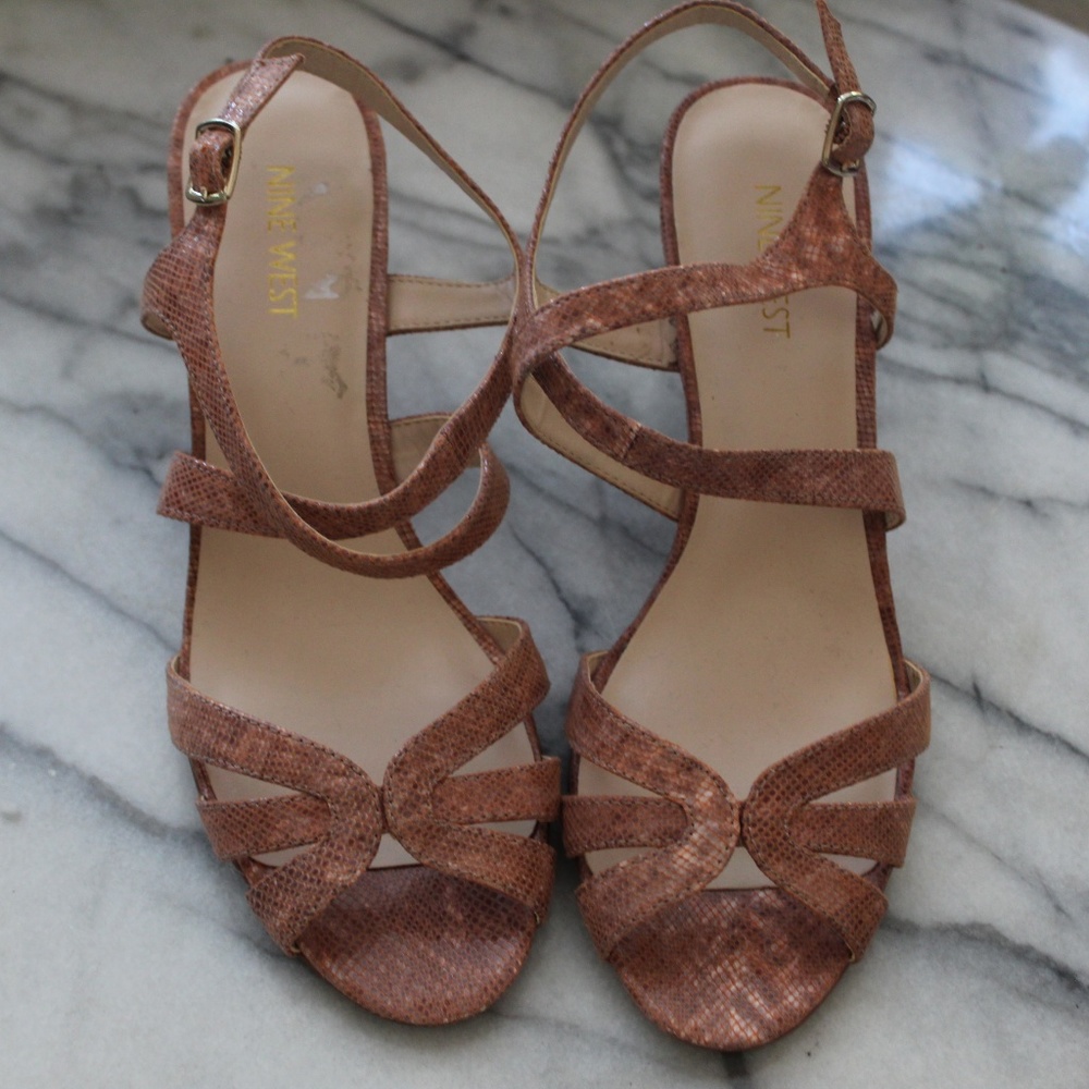 Snake Skin High Heels